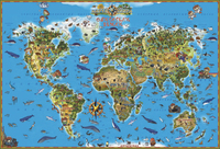 Карта "Обитатели земли" ламинированная