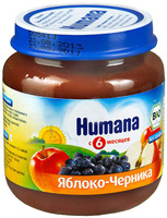 Пюре яблоко-черника с 6 месяцев 125 гр.