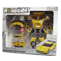 Робот-трансформер "Chevrolet Corvette C6R" 1:18 (световые и звуковые эффекты)