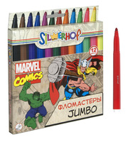 Фломастеры "Marvel comics" - "Jumbo" (12 цв.)