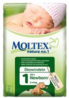 Детские подгузники Moltex nature no.1 1 "New born" 2-4  кг (28 штук)