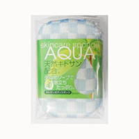 Мочалка-спонж  Aisen  Aqua с хитозаном, зеленая 8*14*5 см