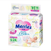 Детские подгузники  Merries  S (4-8 кг)  24 шт
