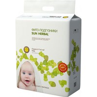 Фито-подгузники Sun-Herbal M (6-11 кг) 57 шт
