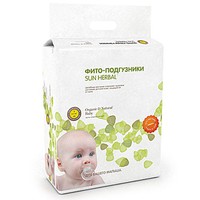 Фито-подгузники Sun-Herbal S (3-7 кг) 63 шт