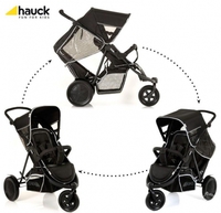 Дет. коляска для двоих детей Freerider SH-12 (цвет black)
